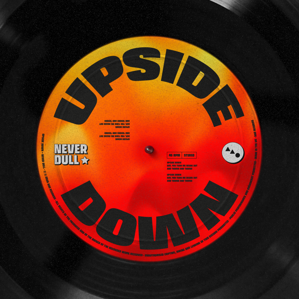 UPSIDE DOWN NEVER DULL'S DISCO EDIT ARTWORK