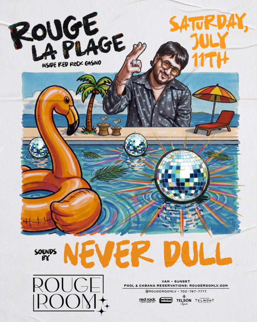 Never Dull Red Rocks Casino Las Vegas July 11 2026 Flyer
